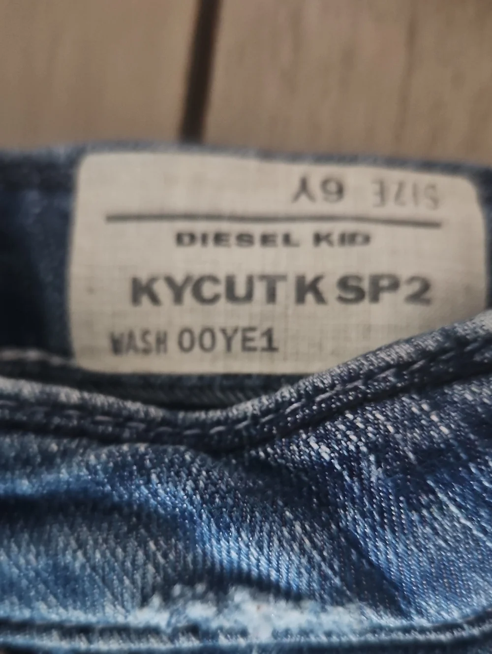Diesel Kids Blue Washed Jeans Size 6